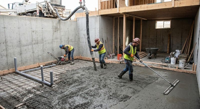 Basement Concrete Installation in Bushkill, PA