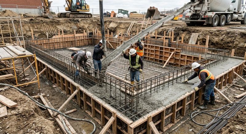 Basement Concrete Installation in Flanders, NJ
