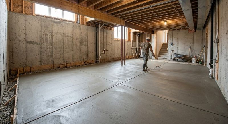 Basement Concrete Installation in Pike County, PA