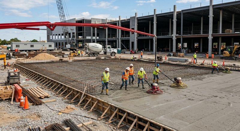 Commercial Slab Construction in Rockaway, NJ