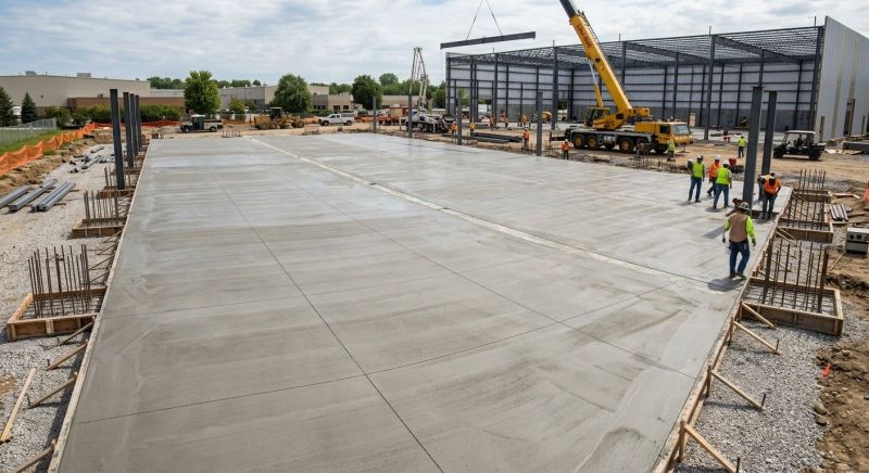 Commercial Slab Installation in Andover, NJ