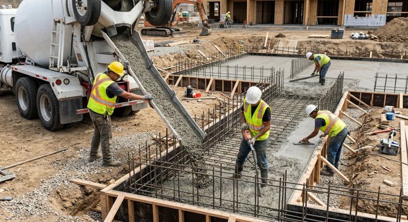 Foundation Wall Pouring in Morristown, NJ
